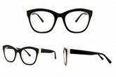 Ochelari pentru claritate la citit rotuzi Narcis Style - Negru cu alb