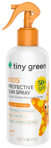 Tiny Green Spray de protecție solară pentru copii, 50+ SPF, vegană, 150 ml