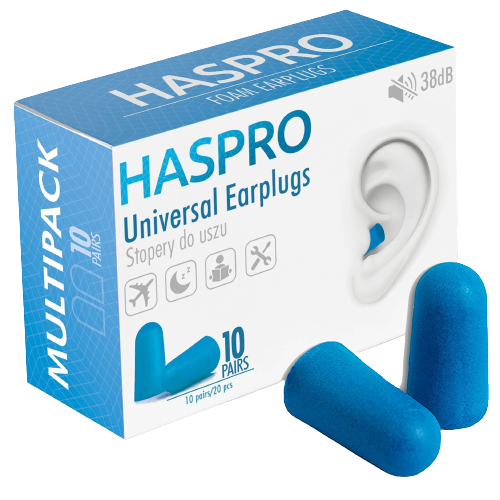 Haspro Set 20 dopuri de urechi Multi10 Albastru