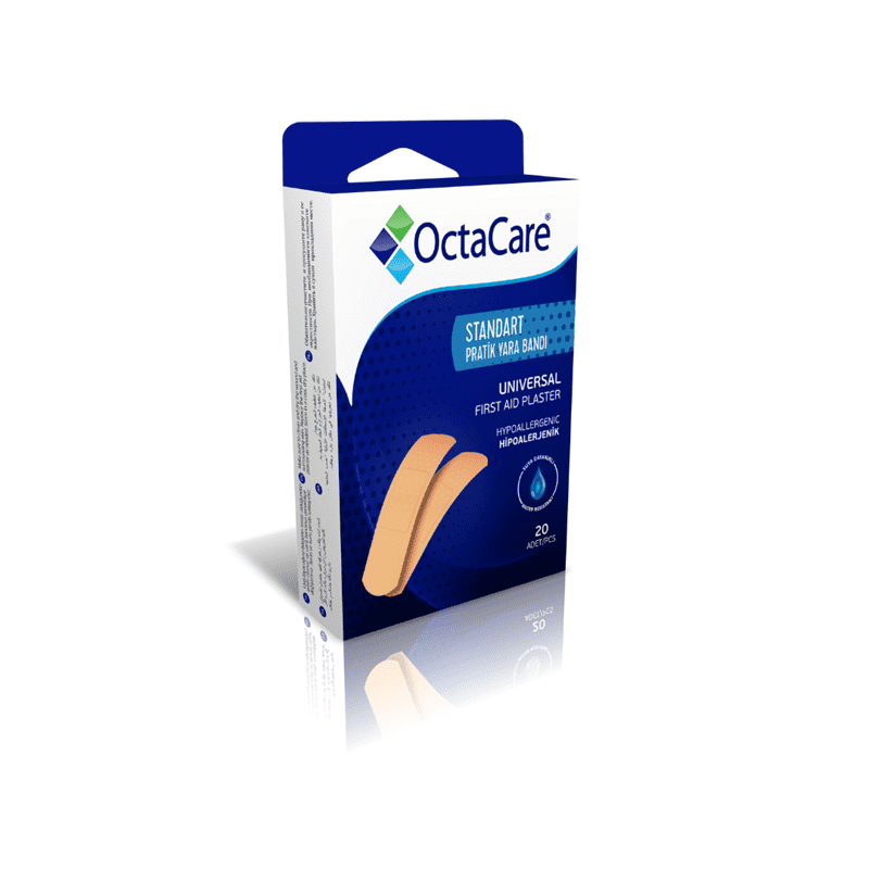 OctaCare Plasturi prim ajutor suport textil 19mm*72mm (20 amb.) Imagine principală a produsului