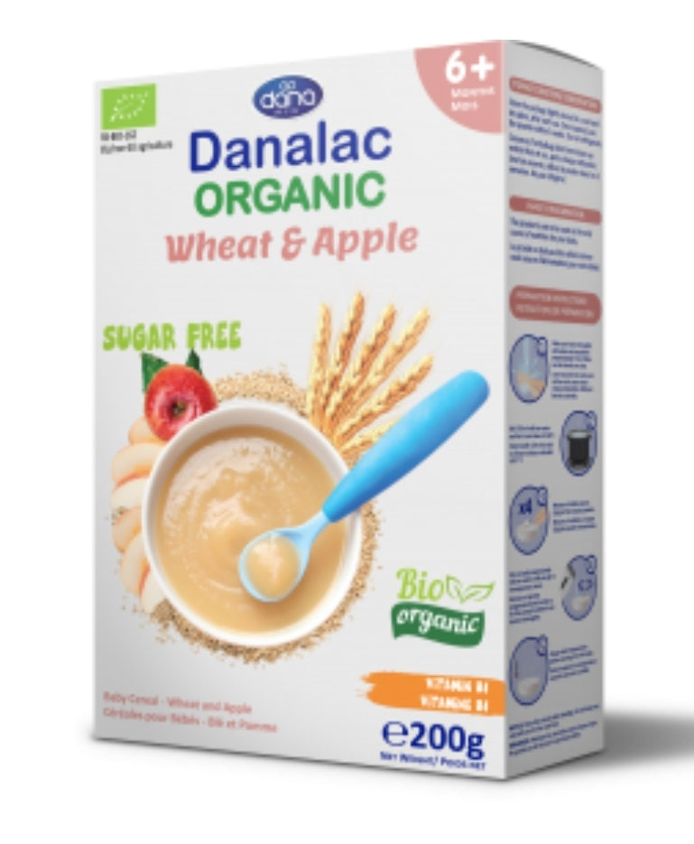 Danalac Bio Organic Cereale Grau &amp; Mar 6 m+, 200g, fara zahar