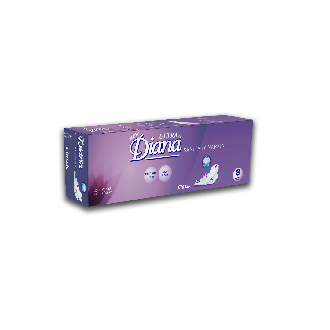 Diana Tampoane Absorbante Classic Long (8 buc) Imagine principală a produsului