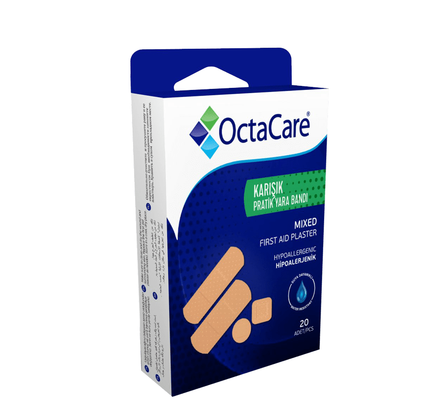 Octacare Plasturi de Prim Ajutor Asortati, 20 buc Imagine principală a produsului