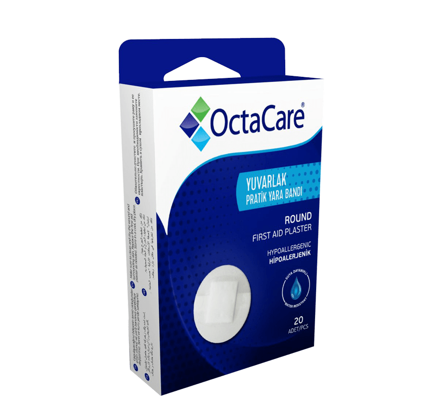 Octacare Plasturi Rotunzi de Prim Ajutor, 20 buc Imagine principală a produsului