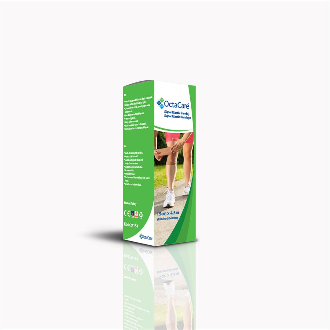 OctaCare Fesi super 15cm*4,5m, elasticitate 200% Imagine principală a produsului