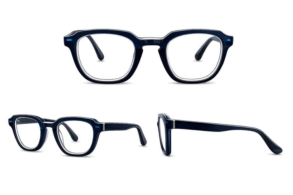 Ochelari pentru claritate la citit oval Narcis Style - Bleu Imagine principală a produsului