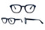 Ochelari pentru claritate la citit oval Narcis Style - Bleu