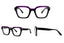 Ochelari pentru claritate la citit trapez Narcis Style - Violet