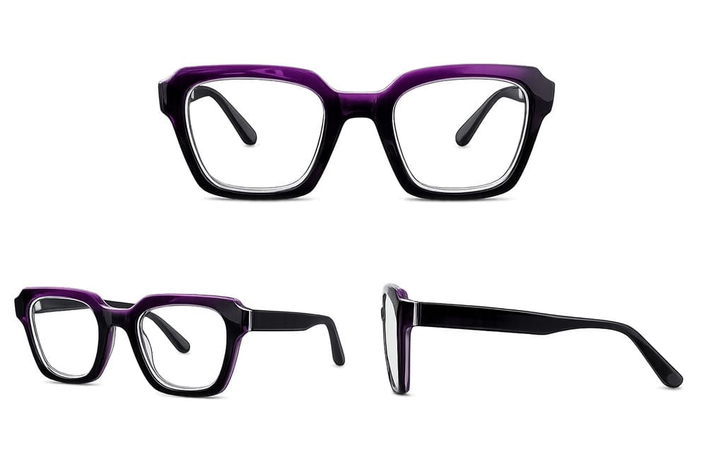 Ochelari pentru claritate la citit trapez Narcis Style - Violet