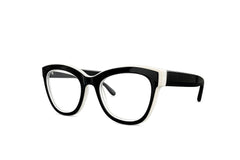 Ochelari pentru claritate la citit rotuzi Narcis Style - Negru cu alb