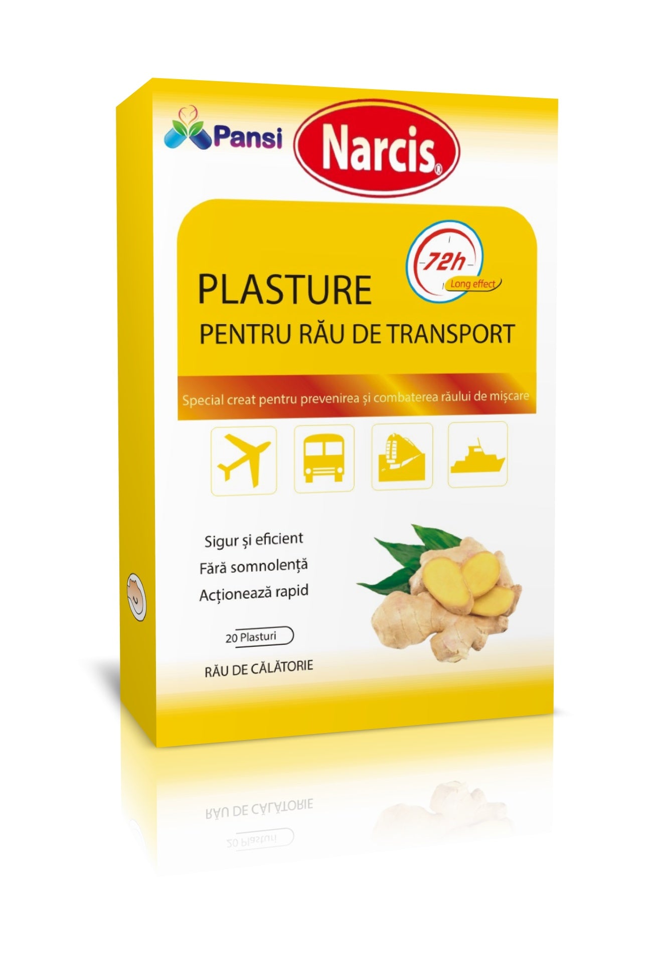 Narcis Plasture rau transport cu ghimbir 20 buc Imagine principală a produsului