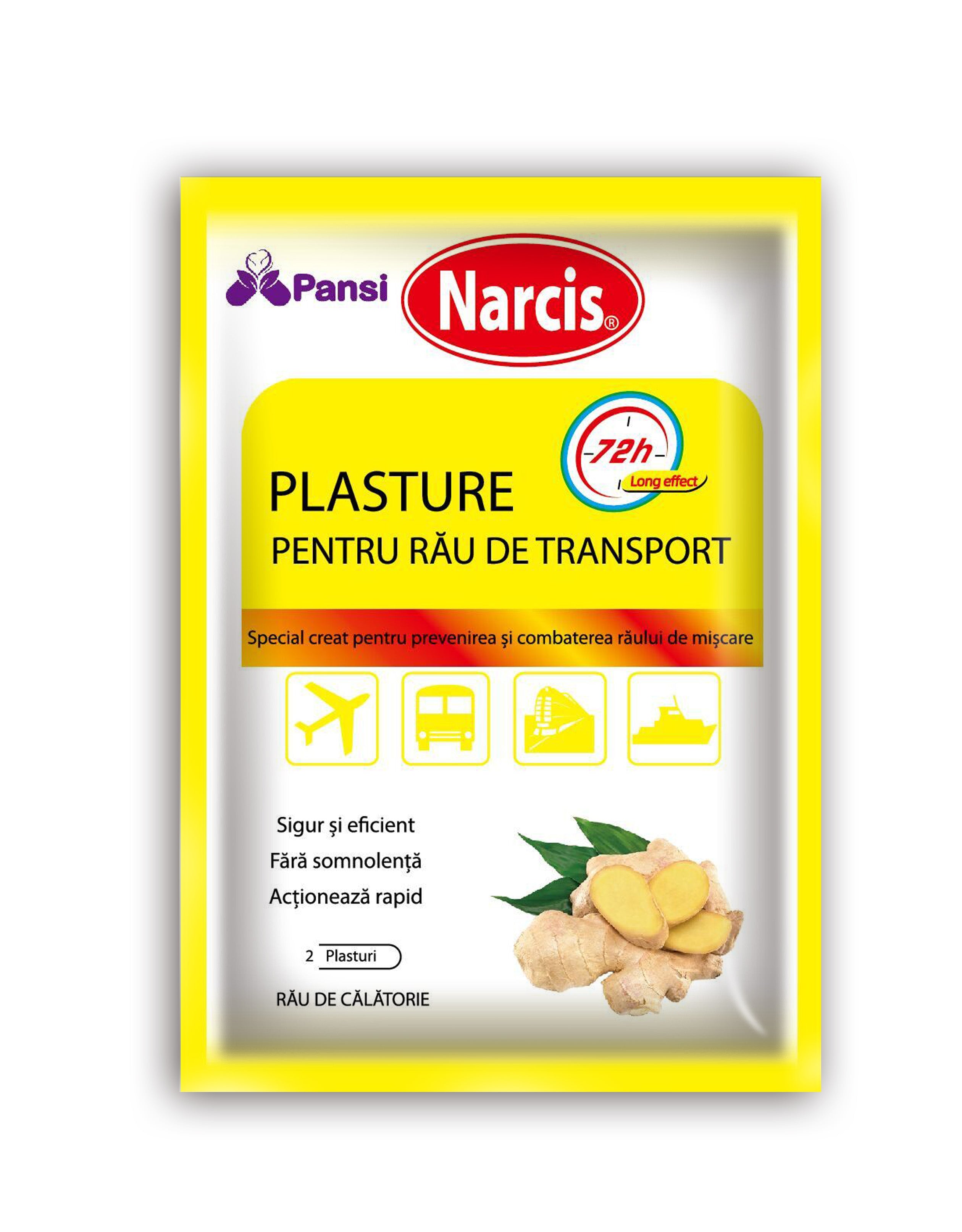 Narcis Plasture rau transport cu ghimbir 20 buc Imagine secundară a produsului