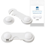 SIPO Curea incuietoare plastic pt. dulapuri si sertare x 10 buc - SBS-215