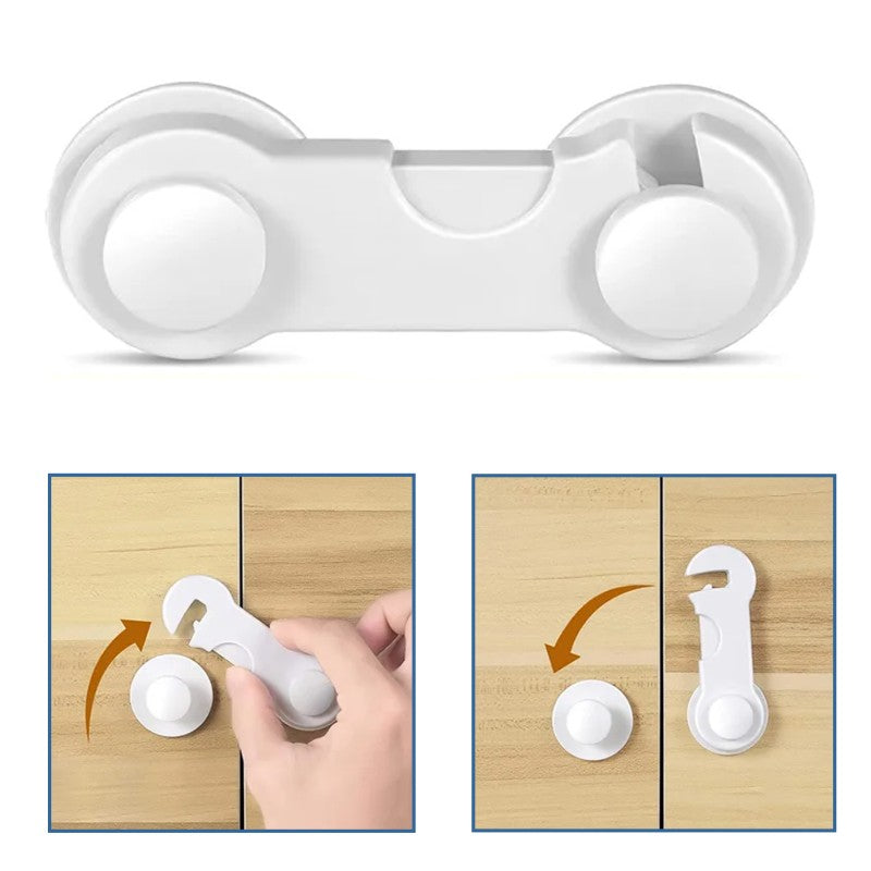 SIPO Curea incuietoare plastic pt. dulapuri si sertare x 10 buc - SBS-215
