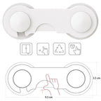 SIPO Curea incuietoare plastic pt. dulapuri si sertare x 10 buc - SBS-215