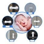 SIPO Curea incuietoare plastic pt. dulapuri si sertare x 10 buc - SBS-215