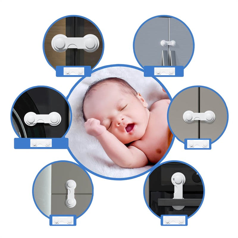 SIPO Curea incuietoare plastic pt. dulapuri si sertare x 10 buc - SBS-215