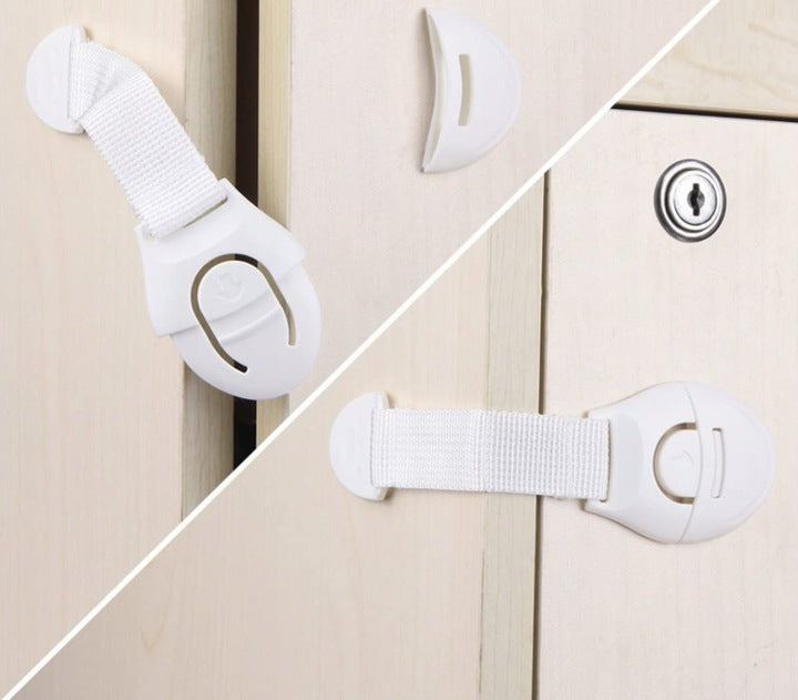 SIPO Curea incuietoare textil pt. dulapuri si sertare x 10 buc - SBS-216