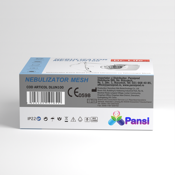 Dr. Life Nebulizator Extra Small Portabil Ultrasonic cu Tehnologie Mesh