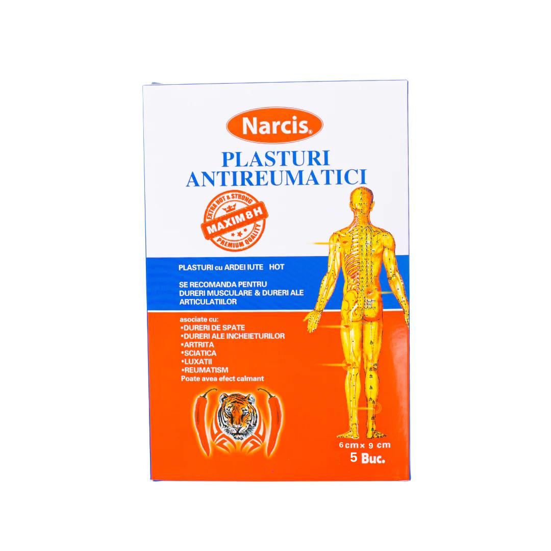 NARCIS Plasturi antireumatici 6*9cm hot and strong (5 buc / amb.) Imagine principală a produsului