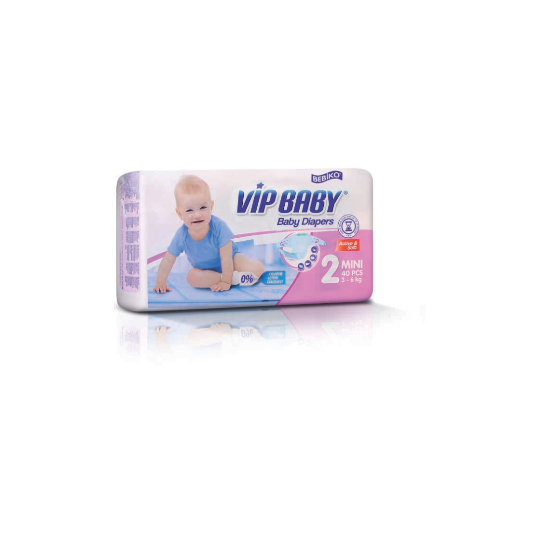 Vip Baby scutece copii Mini 3-6 kg (40 buc) Imagine principală a produsului