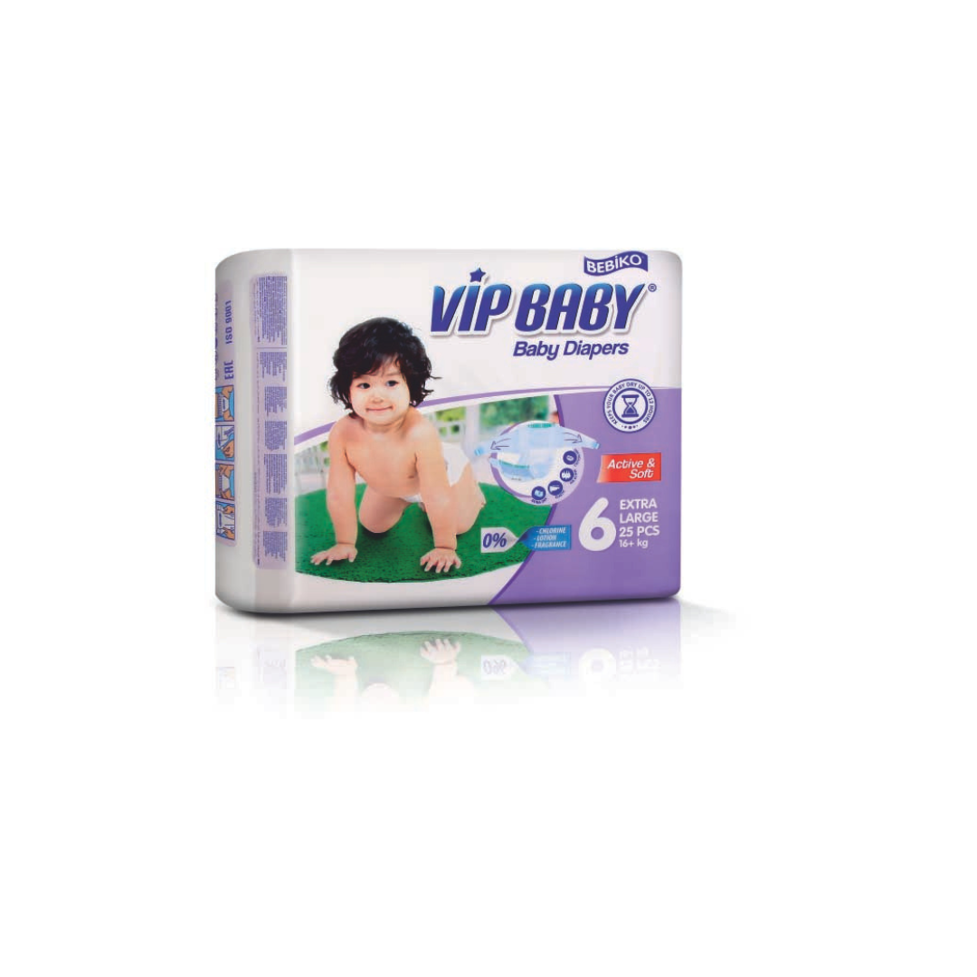 Vip Baby scutece copii Extra Large 16+kg (25 buc)