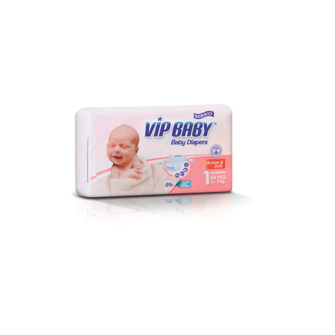 Vip Baby scutece copii Newborn 2-5 kg ( 44 buc) Imagine principală a produsului