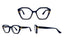 Ochelari pentru claritate la citit hexagon Narcis Style - Bleu