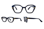 Ochelari pentru claritate la citit hexagon Narcis Style - Negru