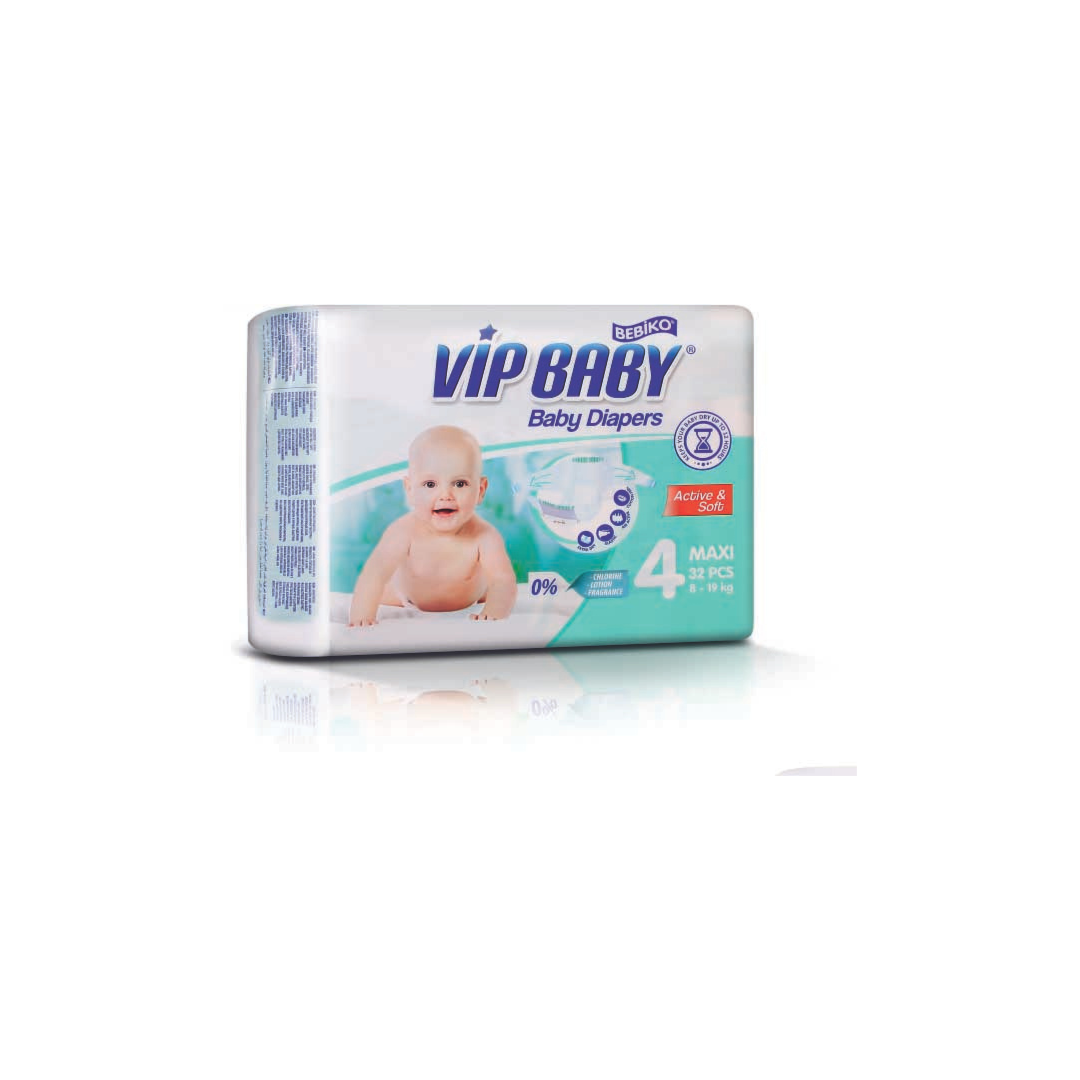 Vip Baby Scutece copii Maxi 8-19 kg (32 buc) Imagine principală a produsului