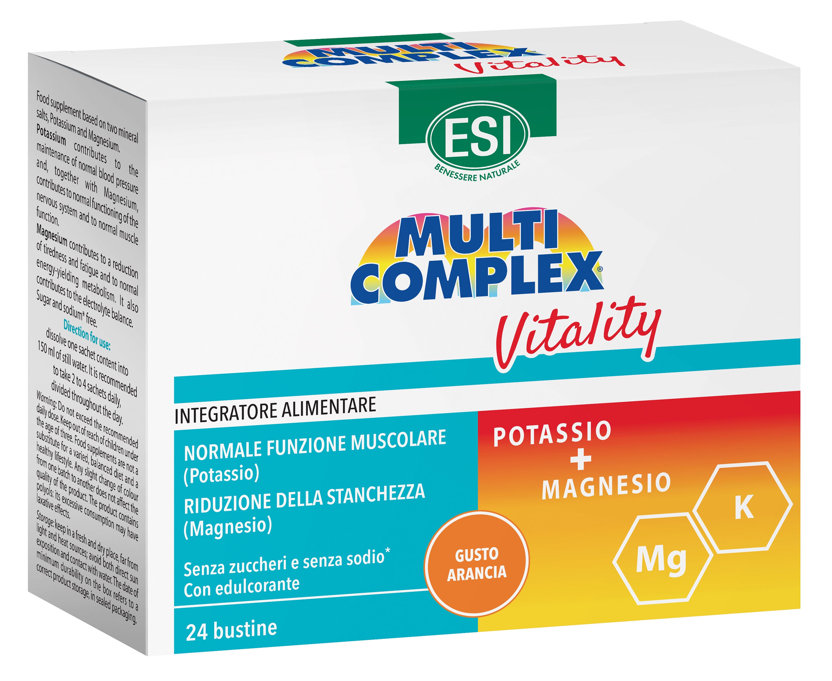 MULTICOMPLEX® Vitality – POTASIU + MAGNEZIU x 24 plicuri