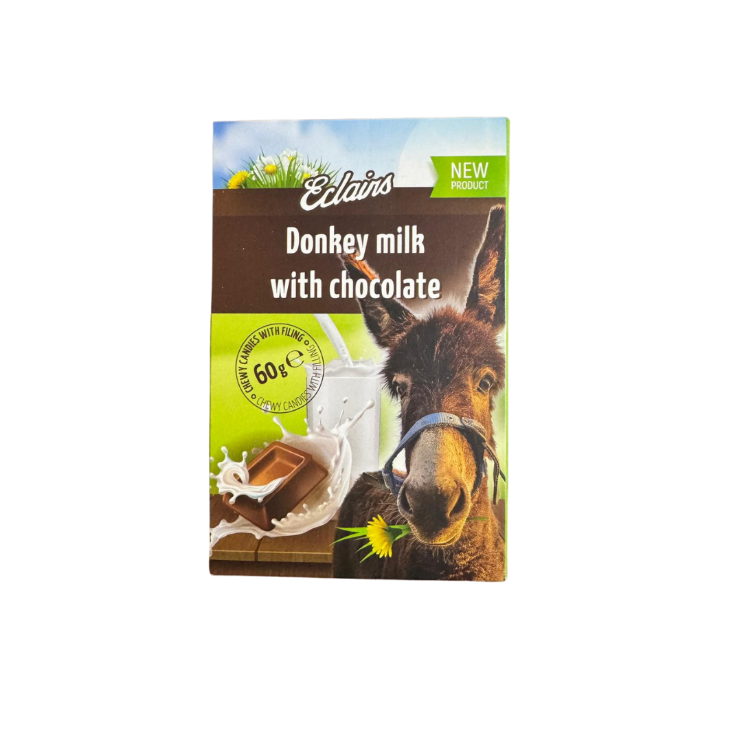 ALPI ECLAIRS Bomboane de mestecat cu umplutura de lapte de magarita, 60 g