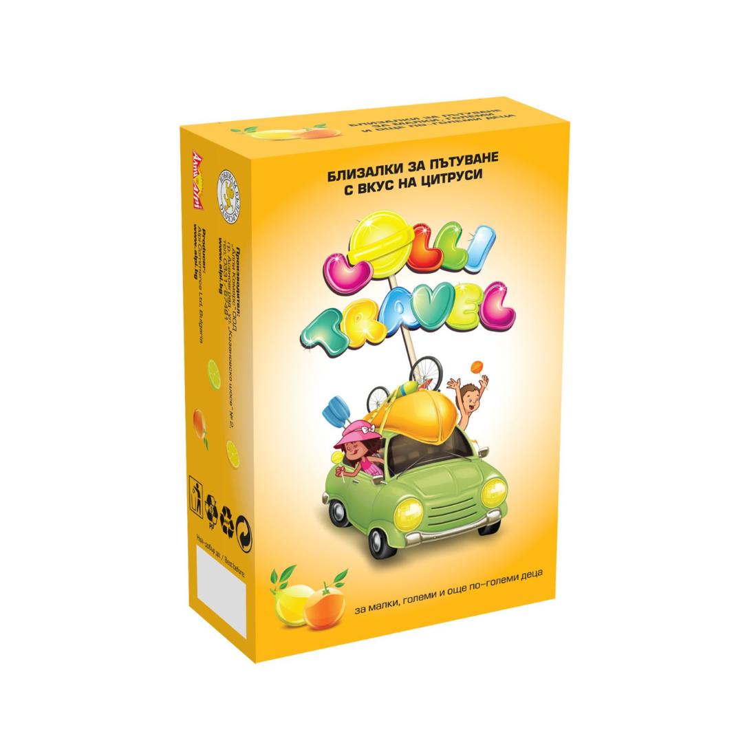 ALPI LOLLI TRAVEL - Acadele cu aroma de fructe si extract de ghimbir, 3 buc Imagine principală a produsului