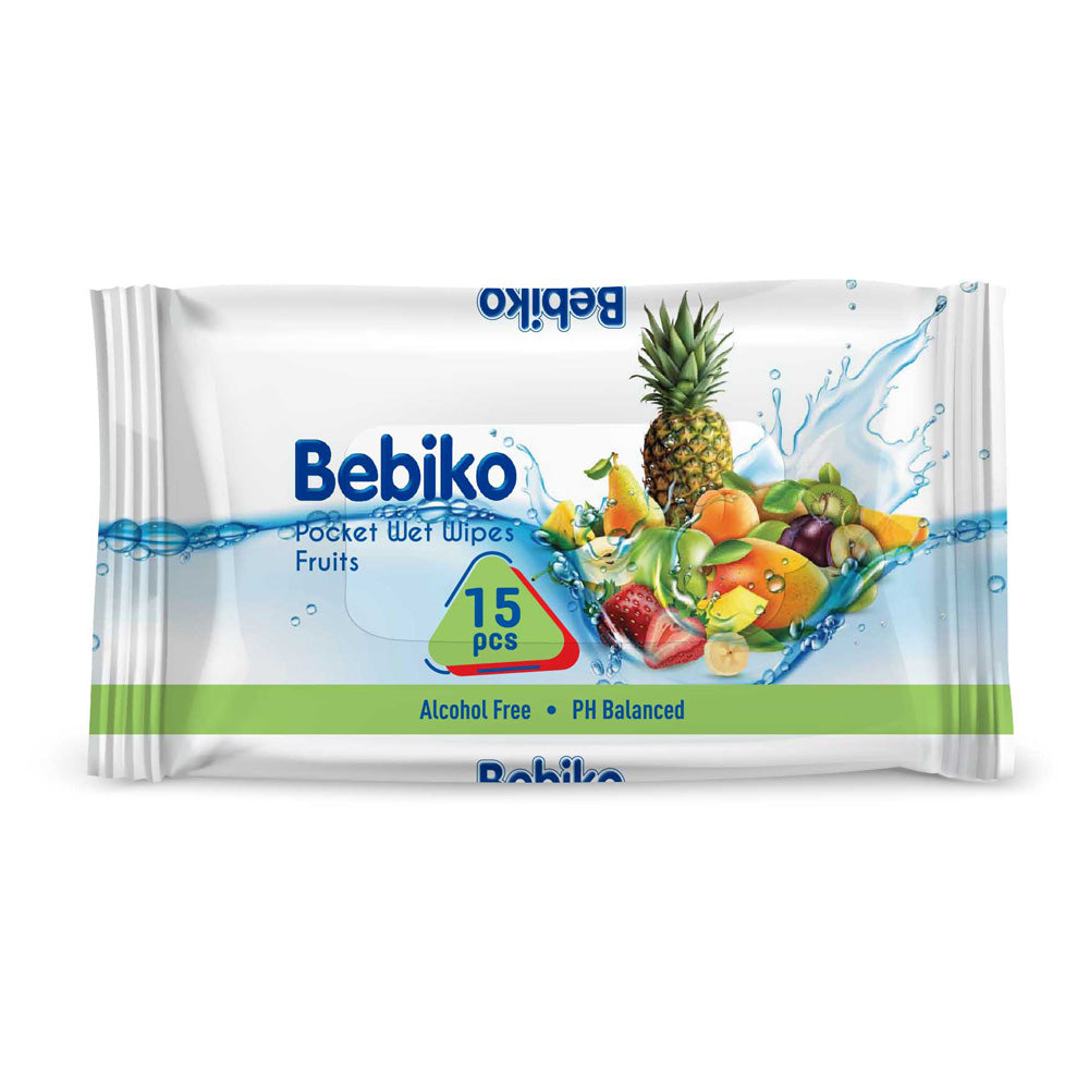 Bebiko Servetele umede pocket, 15 buc Imagine principală a produsului