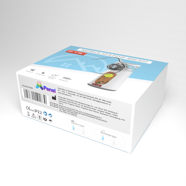Dr. Life Mini Nebulizator Portabil Ultrasonic cu Tehnologie Mesh