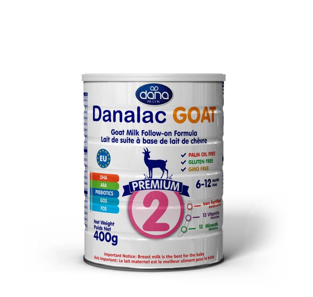 Danalac 2, Formula lapte praf de continuare pe baza de lapte de capră , 6-12 luni, 400g