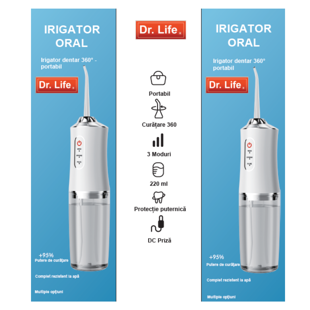 Dr. Life Irigator oral 360 grade - portabil Imagine secundară a produsului