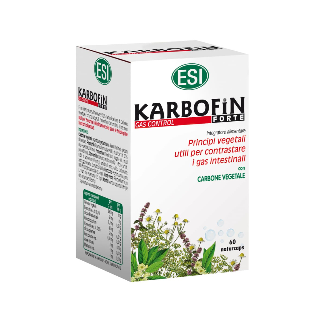 ESI Karbofin Forte, 60 capsule vegetale Imagine principală a produsului