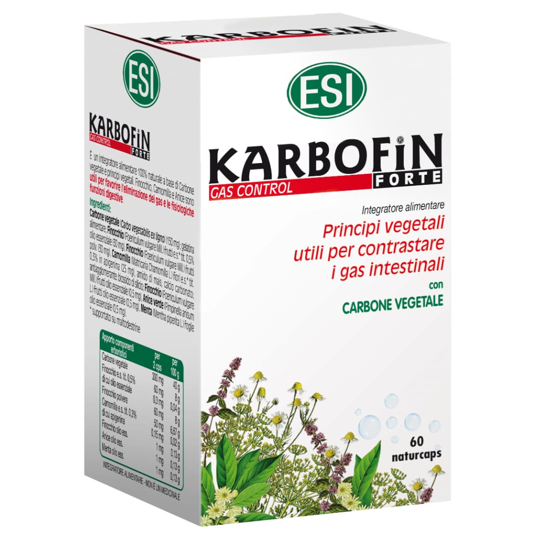 ESI Karbofin Forte, 60 capsule vegetale