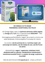 ESI Omega 3-6-7-9 Vegan x 120 capsule gelatinoase moi (perle)