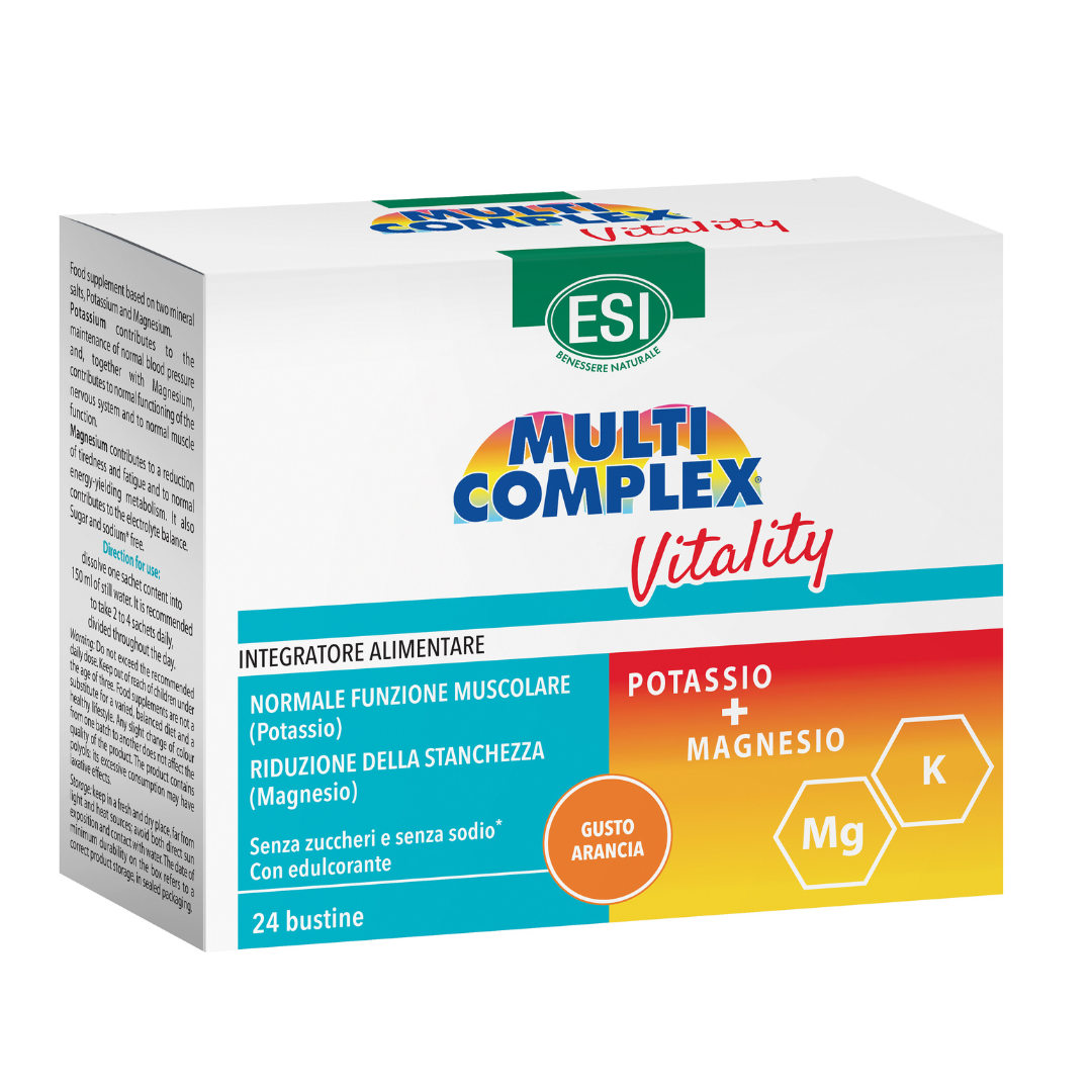 MULTICOMPLEX® Vitality – POTASIU + MAGNEZIU x 24 plicuri