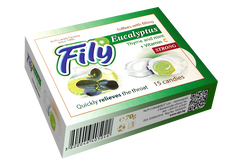 ALPI FILY EUCALYPTUS Bomboane umplute cu ulei esential de eucalipt si vitamina C, 70 g