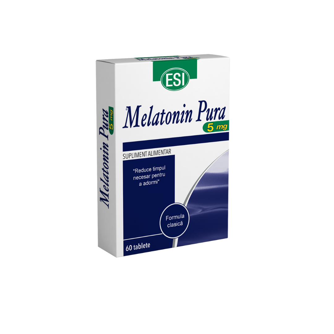 ESI Pachet Somn: 2 + 1 Melatonin Pura 5 mg  x 60 microtablete si ESI Melatonin Pura Spray, 20 ml  - Reducere 20% Imagine secundară a produsului