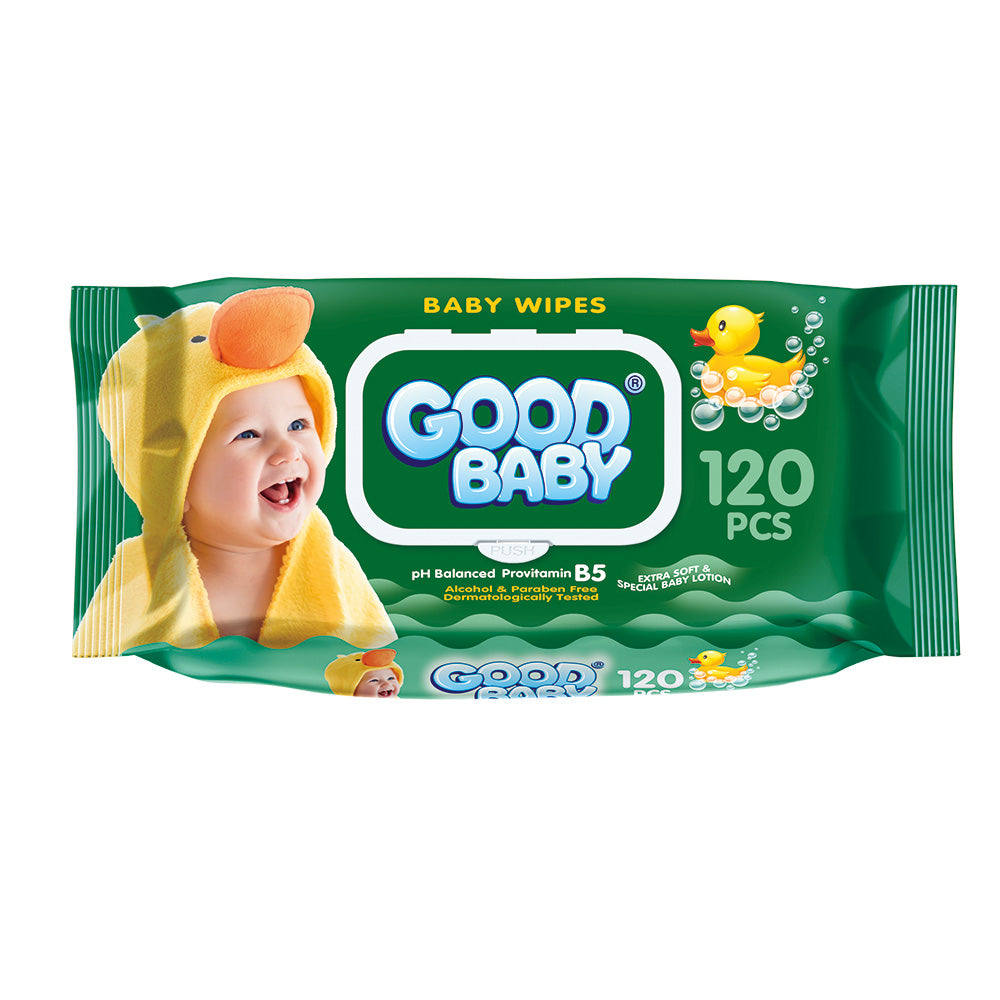 Goodbaby Servetele umede cu capac, 120 buc