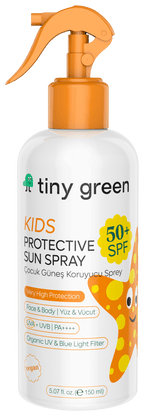 Tiny Green Spray de protecție solară pentru copii, 50+ SPF, vegană, 150 ml