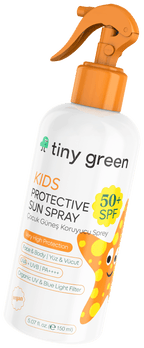 Tiny Green Spray de protecție solară pentru copii, 50+ SPF, vegană, 150 ml