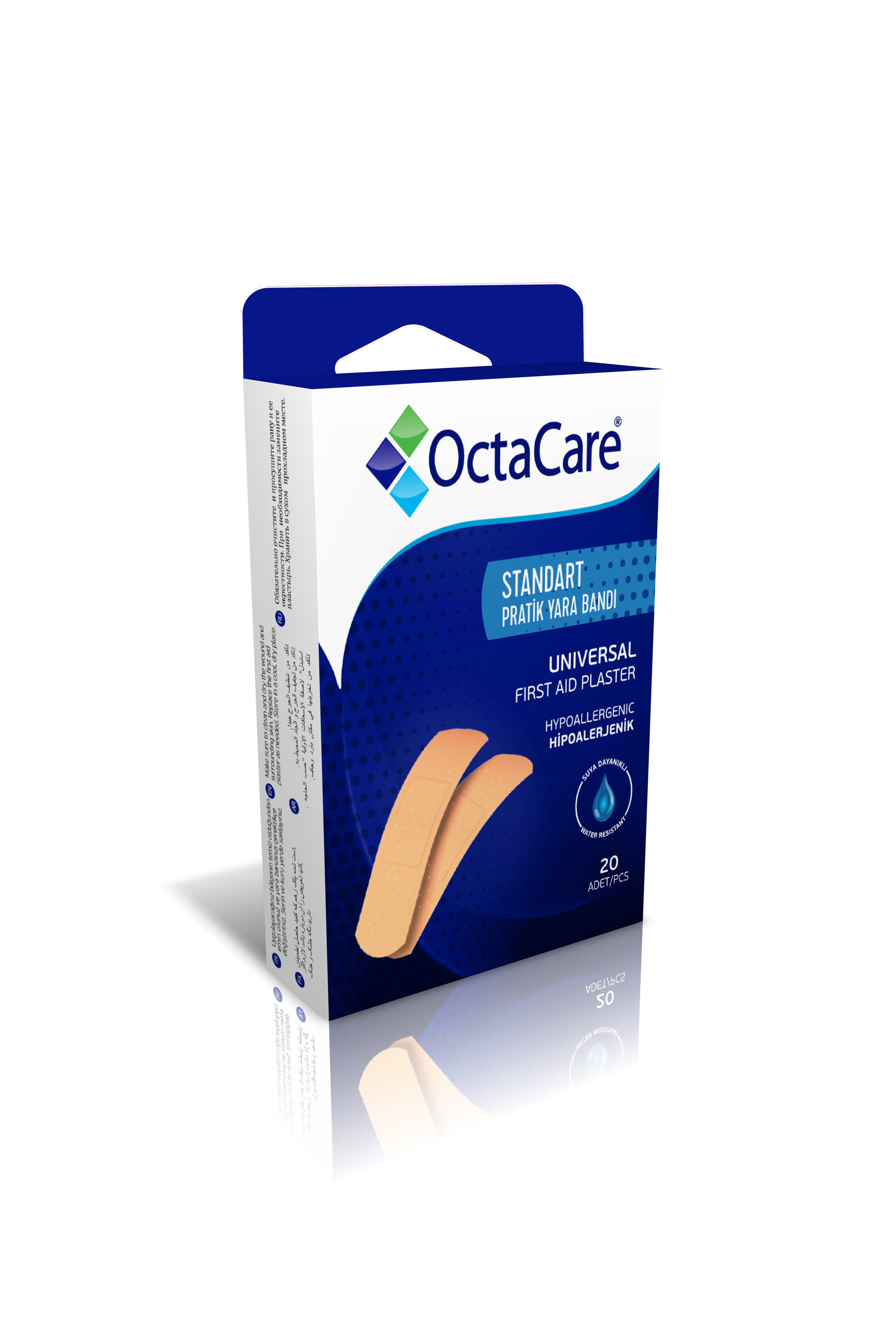 OctaCare Plasturi waterproof 19mm*72mm (12 amb.) Imagine principală a produsului