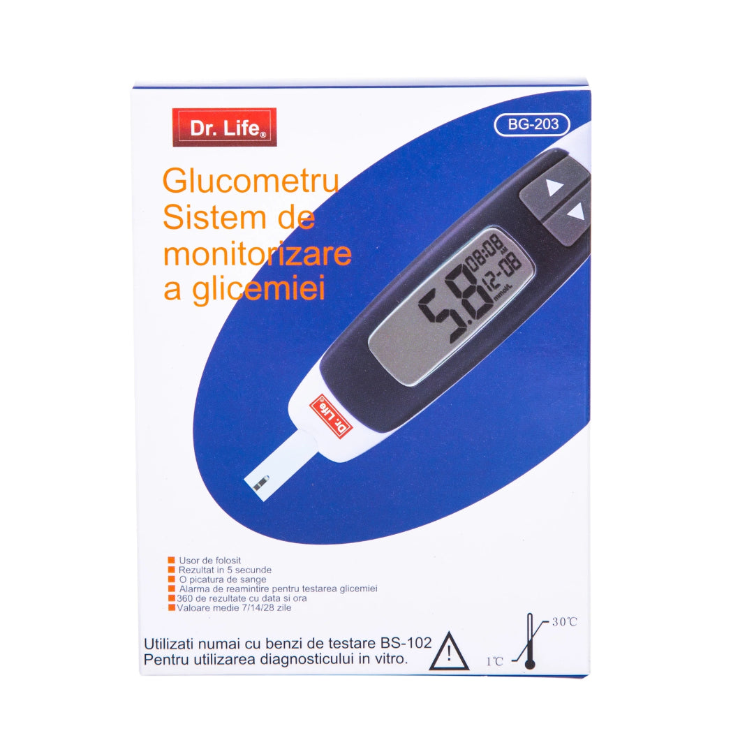 Dr. Life Glucometru monitorizarea glicemiei BG203 Imagine principală a produsului