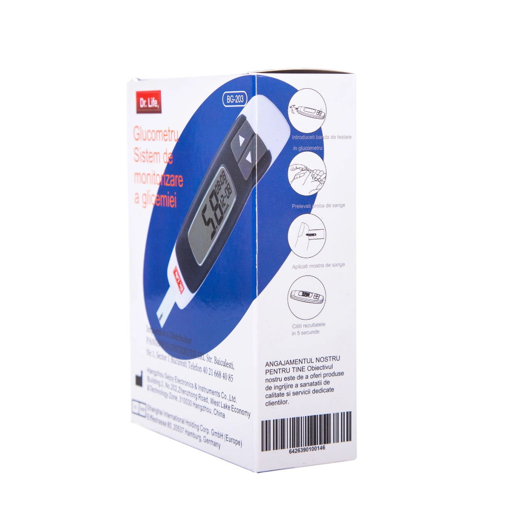 Dr. Life Glucometru monitorizarea glicemiei BG203