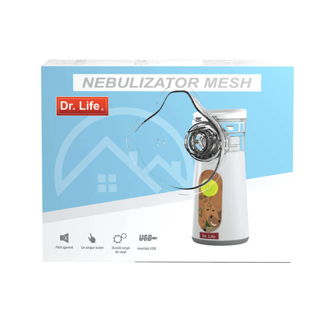 Dr. Life Mini Nebulizator Portabil Ultrasonic cu Tehnologie Mesh Imagine principală a produsului